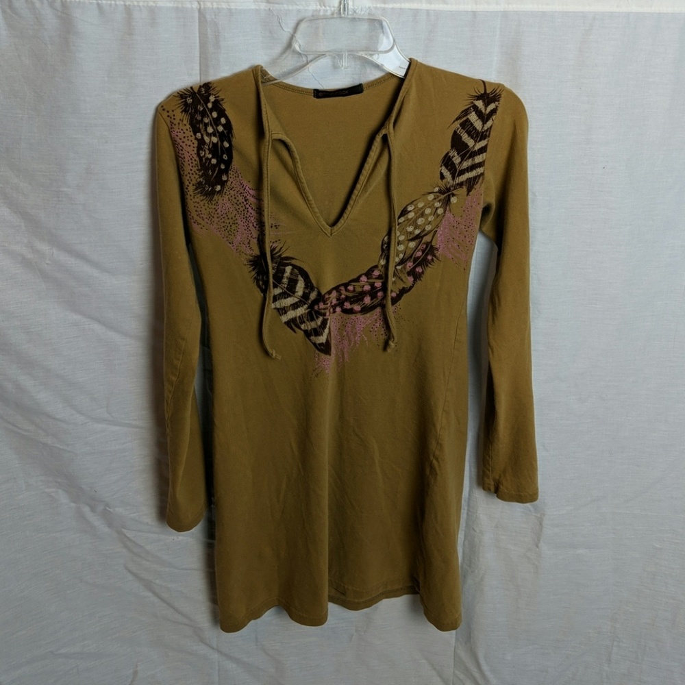 Tan long sleeve shirt